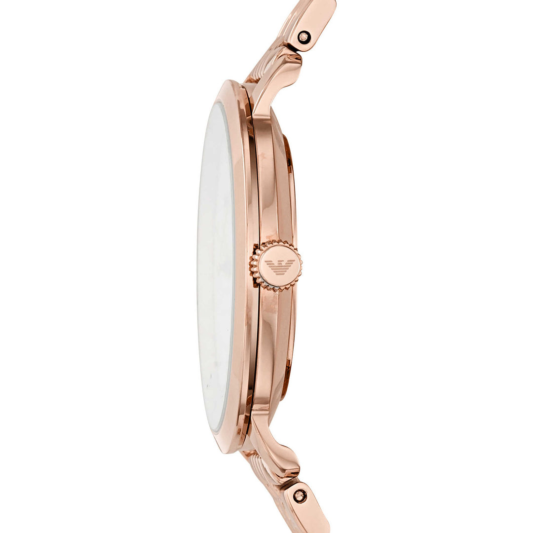 Emporio Armani orologio Modern Slim 32mm donna madreperla acciaio finitura PVD oro rosa quarzo AR11158 - Gioielleria Capodagli