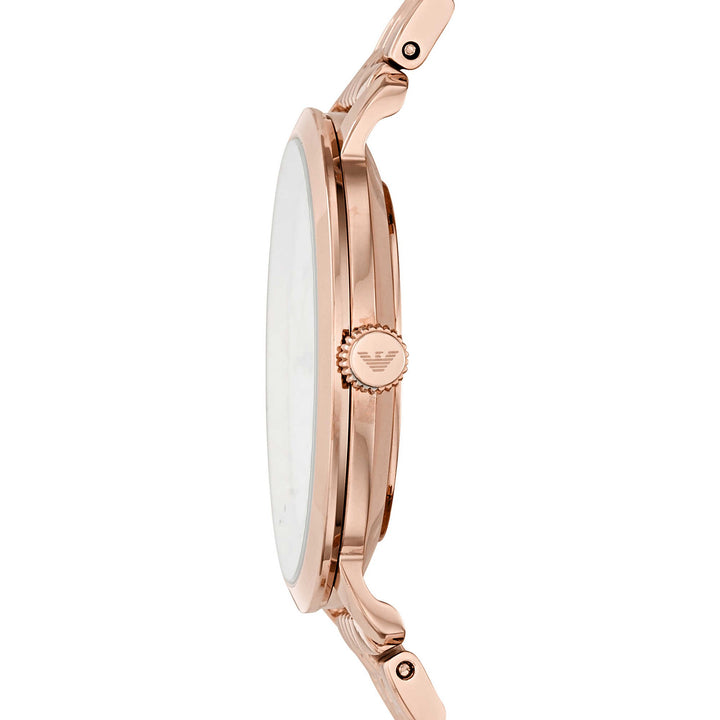 Emporio Armani orologio Modern Slim 32mm donna madreperla acciaio finitura PVD oro rosa quarzo AR11158 - Gioielleria Capodagli