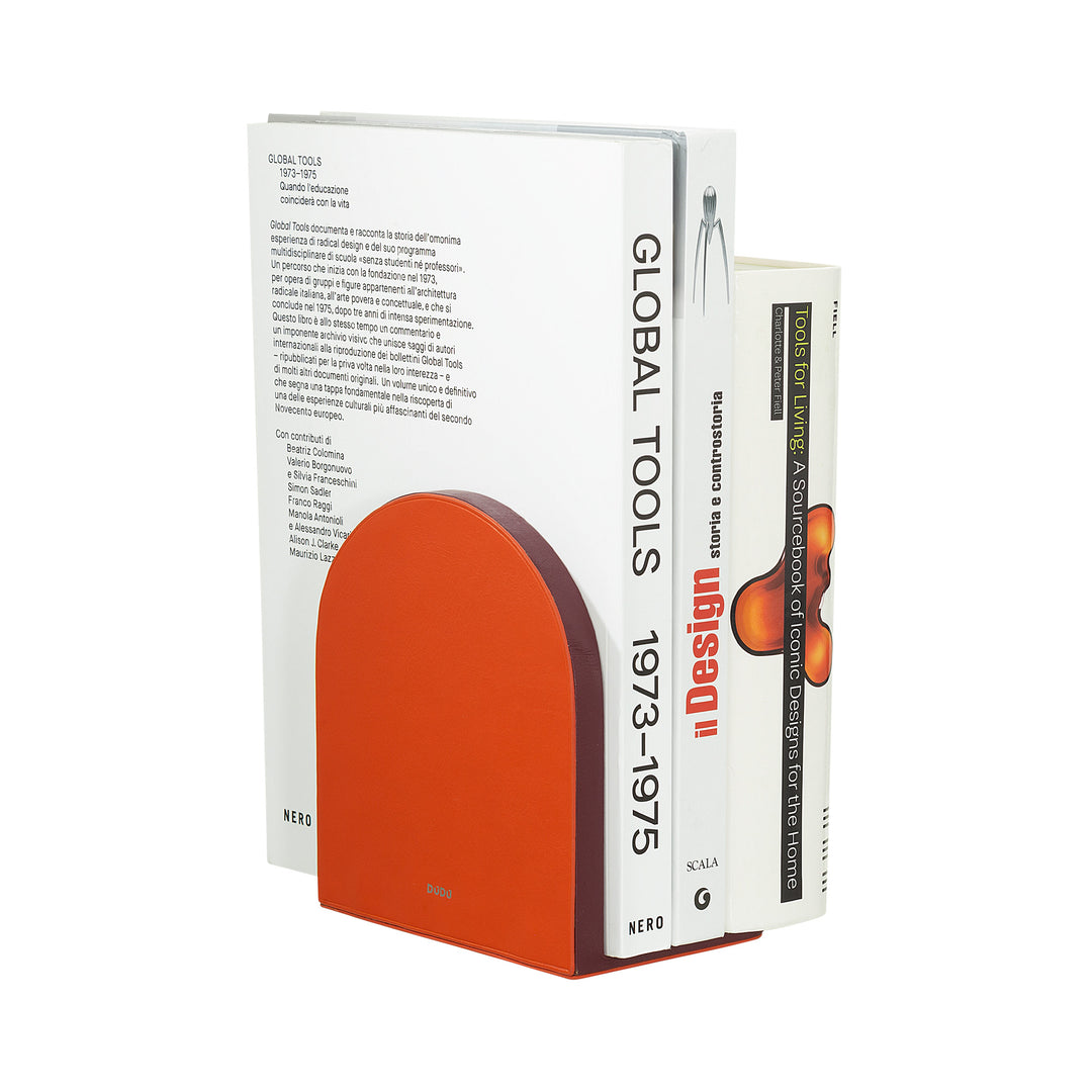 DuDu Tapa de libro decorativa de diseño, Tapa de libro revestida de cuero genuino de colores, para estantes de casa y escritorio de oficina