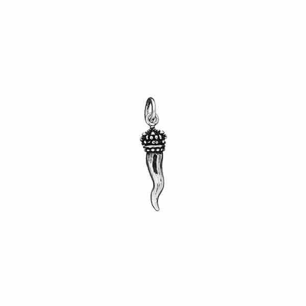 Giovanni Raspini charm Corno Piccolo Corona argento 925 8765 - Gioielleria Capodagli