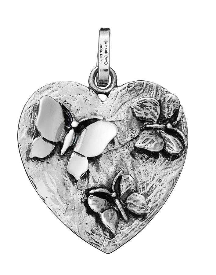 Giovanni Raspini charm Farfalle nel Cuore argento 925 6958 - Gioielleria Capodagli