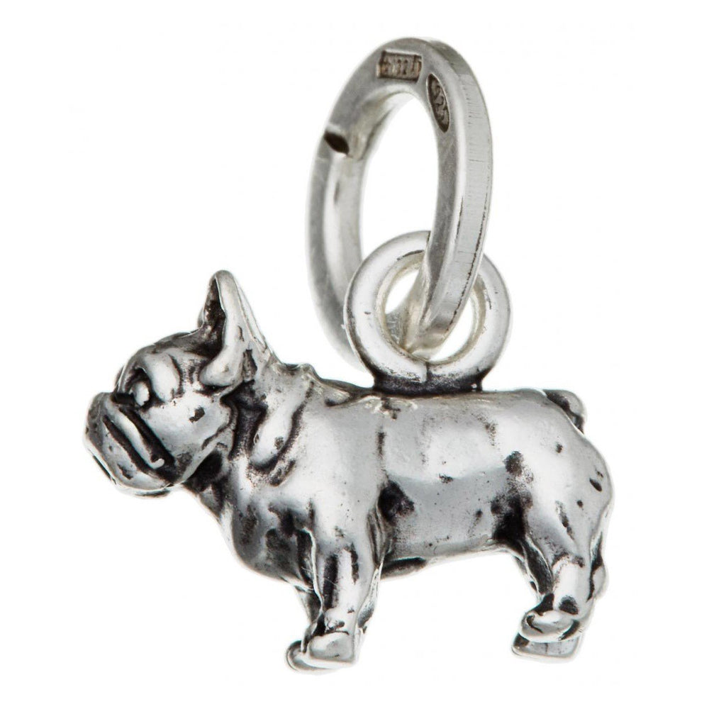 Giovanni Raspini ciondolo argento charm bulldog francese 10395 - Gioielleria Capodagli
