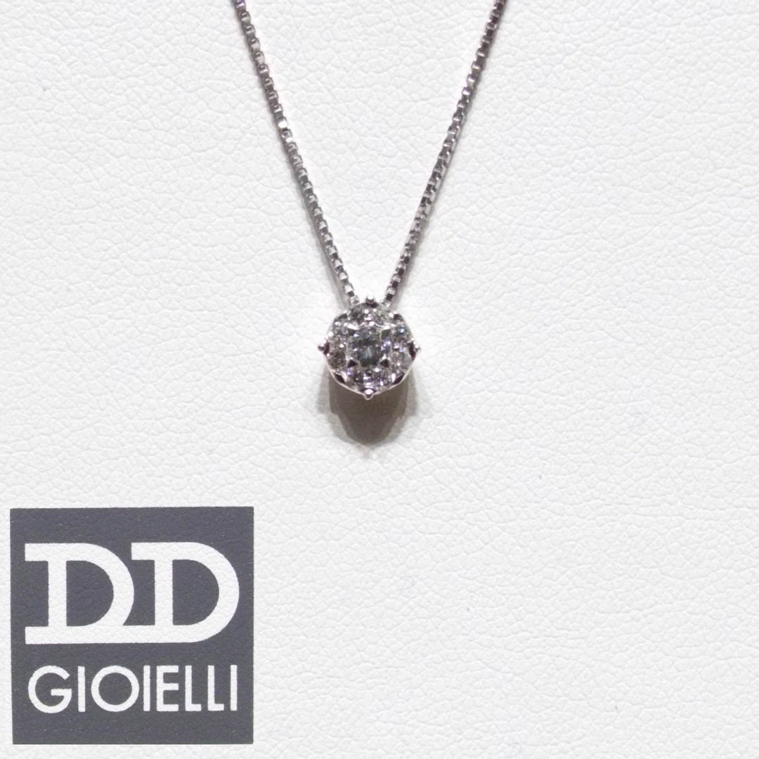Davite & Delucchi girocollo Punto Luce oro 18kt diamanti CLN10778 - Gioielleria Capodagli