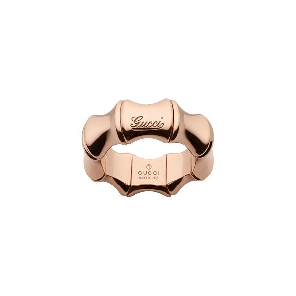 Gucci anello Bamboo oro rosa 18kt misura 15 246462 J8500 5702 - Gioielleria Capodagli