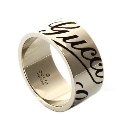 Gucci anello Gucci oro bianco 18kt no rodiatura misura 14 163172 J8500 9000 - Gioielleria Capodagli