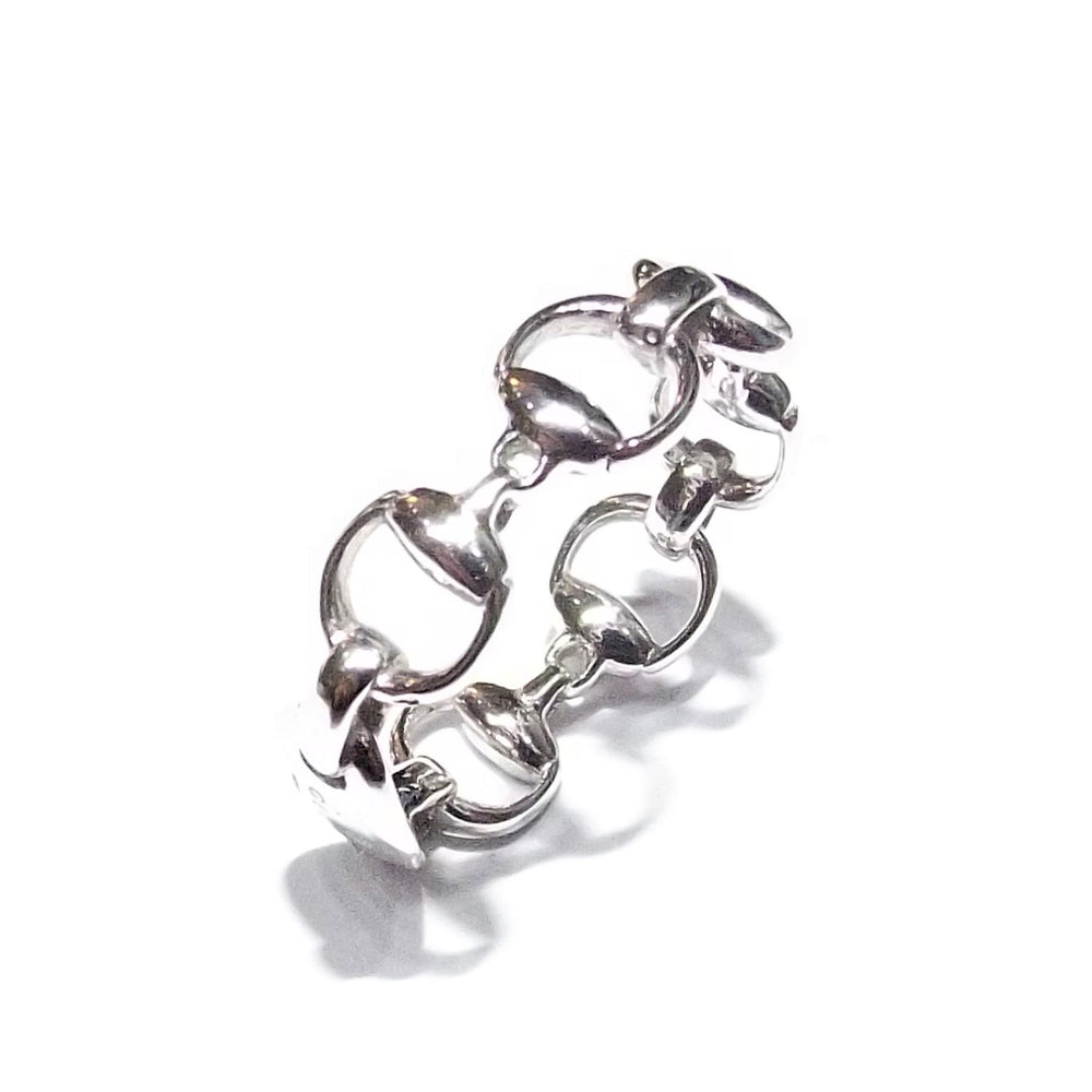 Gucci anello Horsebit oro bianco 18kt misura 12 181361 J8500 9000 - Gioielleria Capodagli