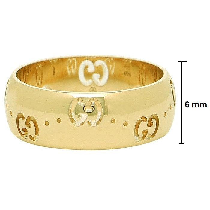 Gucci anello Icon Bold oro giallo 18kt misura 12 246470 J8500 8000 - Gioielleria Capodagli