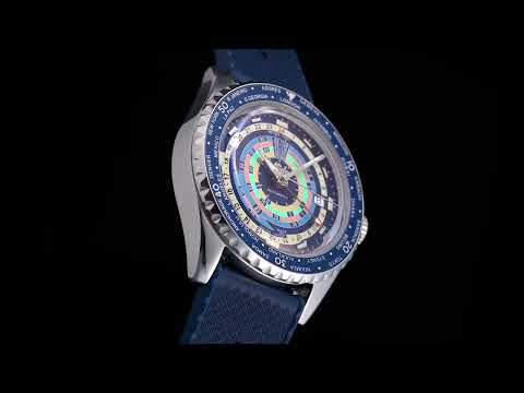 Mido Watch Ocean Star Decompression Worldtimer Special Edition 40mm Automatic Blue Steel M026.829.17.041.00