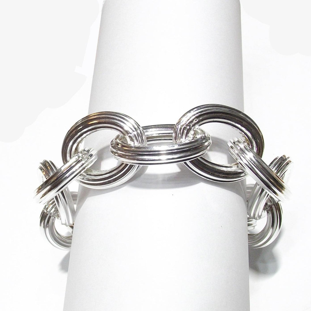 Idandi bracciale Anelli Ovali 20cm argento 925 BR-ARG-0001 - Gioielleria Capodagli