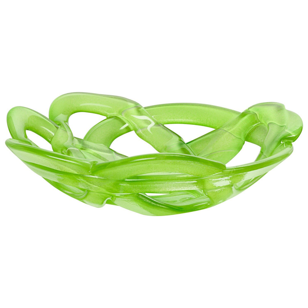 Kosta Boda ciotola Basket Green cristallo d.30,6cm 7051212 - Gioielleria Capodagli