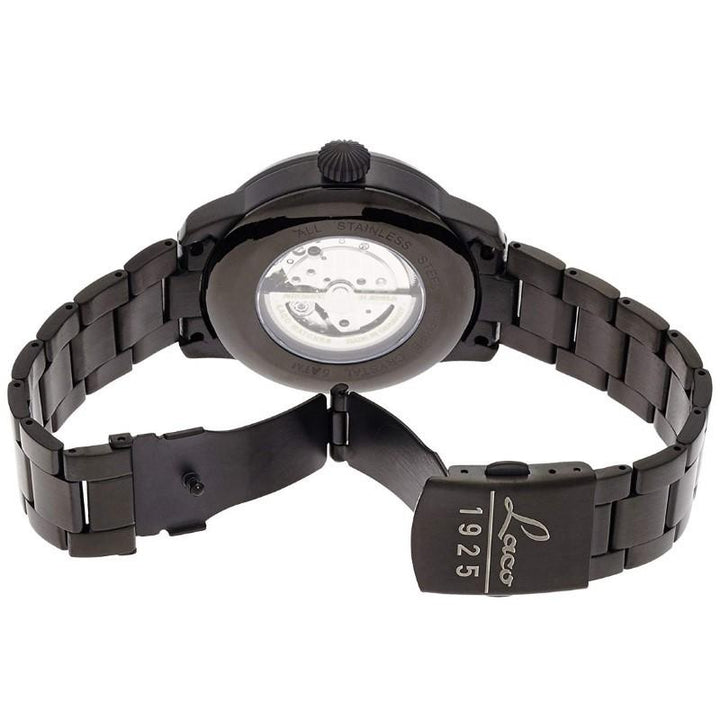 Laco 1925 orologio Pilot Watches Basic Sydney 42mm nero automatico acciai finitura IP nero 861890 - Gioielleria Capodagli