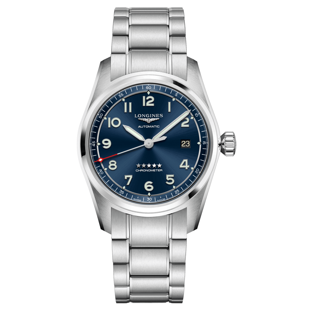 Longines orologio Longines Spirit 40mm blu automatico acciaio L3.810.4.93.6 - Capodagli 1937