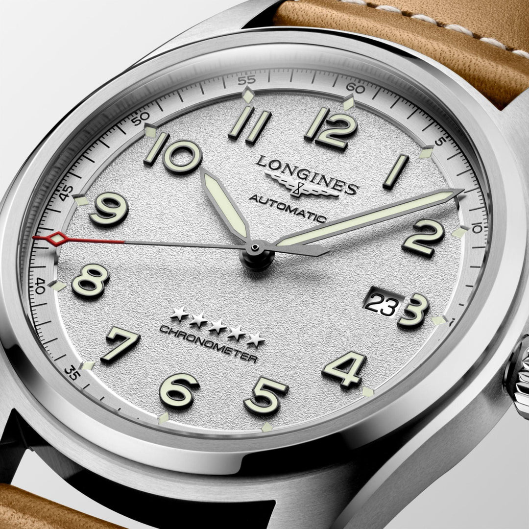 Longines orologio Longines Spirit 42mm argento automatico acciaio L3.811.4.73.2 - Capodagli 1937