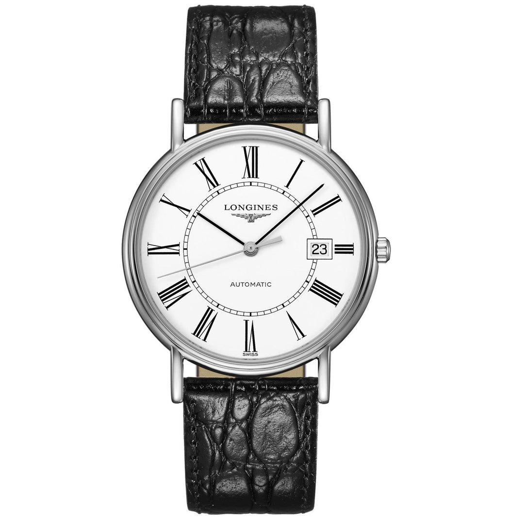 Longines orologio Présence 38.5mm bianco acciaio uomo automatico L4.921.4.11.2 - Gioielleria Capodagli