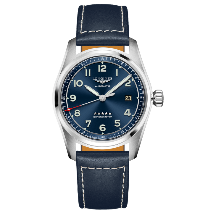 Longines Spirit watch 40mm blue automatic steel L3.810.4.93.0