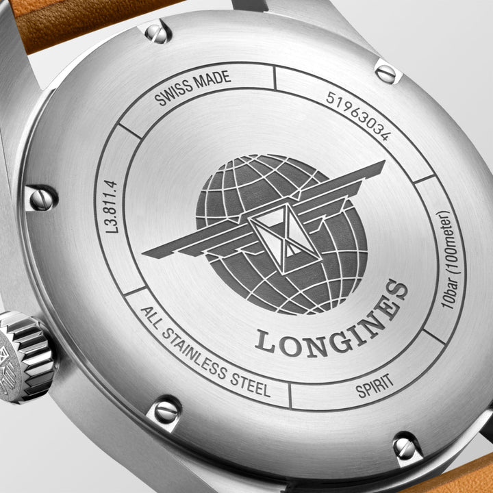 Longines orologio Longines Spirit 42mm argento automatico acciaio L3.811.4.73.2 - Capodagli 1937