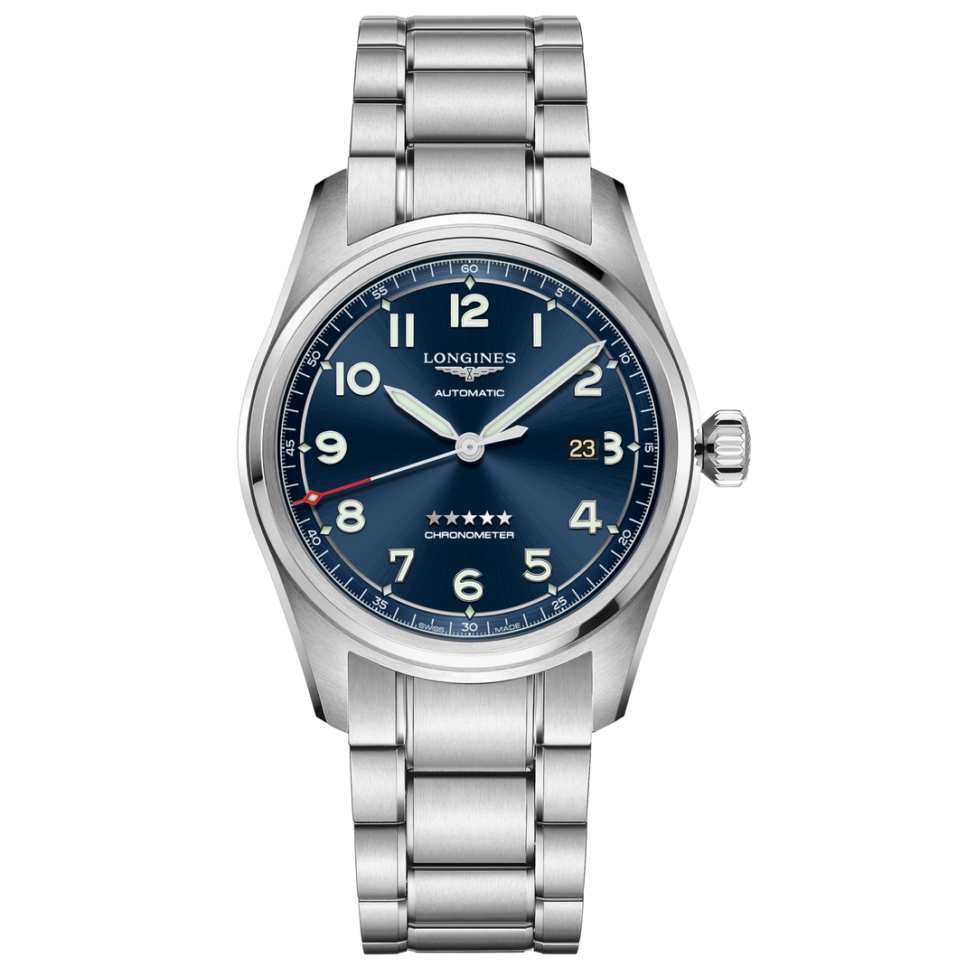 Longines orologio Spirit Prestige Edition 42mm argento automatico acciaio L3.811.4.93.9