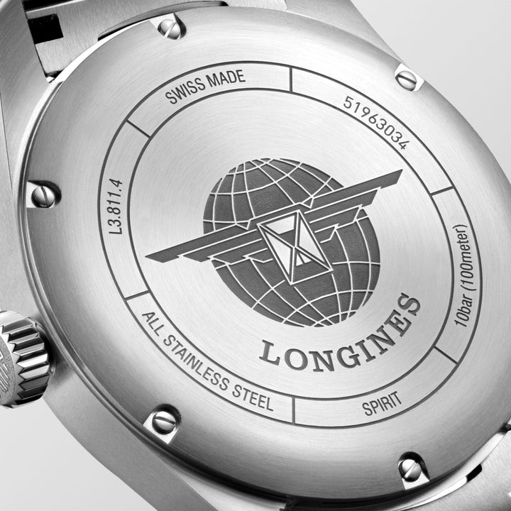Longines orologio Spirit Prestige Edition 42mm argento automatico acciaio L3.811.4.93.9 - Capodagli 1937