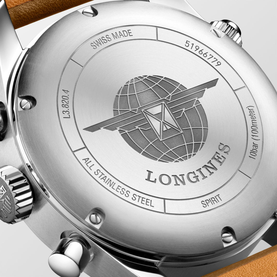 Longines orologio Longines Spirit 42mm argento automatico acciaio L3.820.4.73.2 - Capodagli 1937