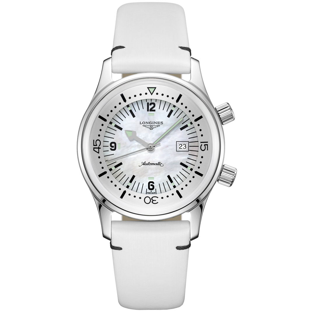 Longines orologio The Longines Legend Diver Watch 36mm madreperla automatico acciaio L3.374.4.80.0 - Capodagli 1937