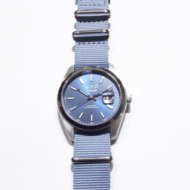 M.E.C. orologio militare uomo cinturino nato blù AIRBORN BLUE (40) - Gioielleria Capodagli