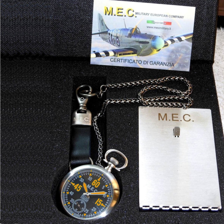 M.E.C. orologio da tasca militare uomo 47mm carica manuale TASCA MECHANICAL ARANCIONE (19) - Gioielleria Capodagli