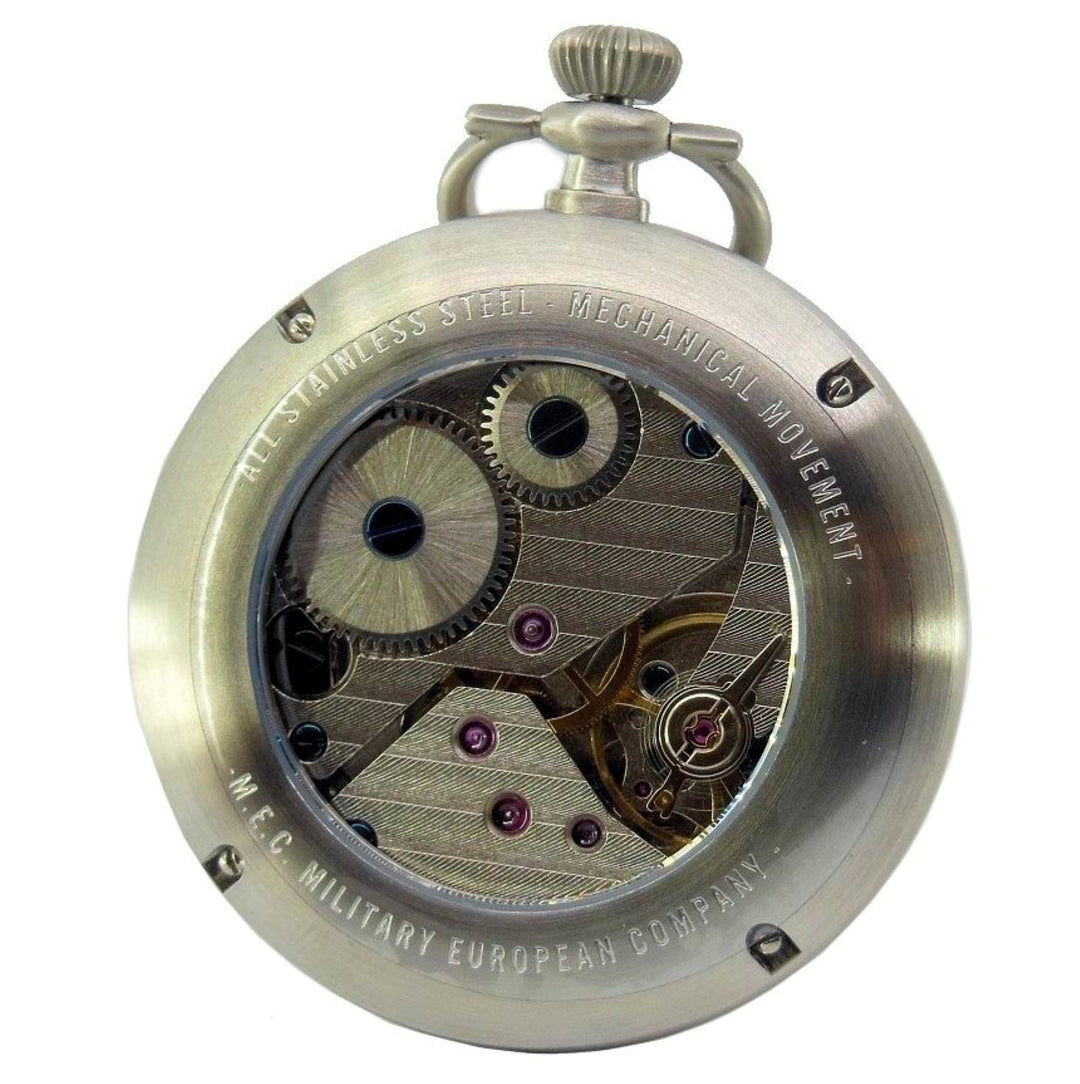 M.E.C. orologio da tasca militare uomo 47mm carica manuale TASCA MECHANICAL ARANCIONE (19) - Gioielleria Capodagli