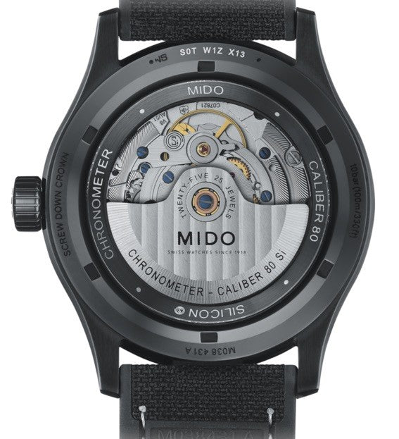 Mido orologio Multifort Chronometer 1 COSC 42mm nero automatico acciaio finitura PVD nero M038.431.37.051.00 - Gioielleria Capodagli