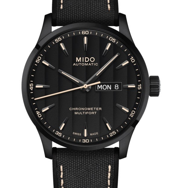 Mido orologio Multifort Chronometer 1 COSC 42mm nero automatico acciaio finitura PVD nero M038.431.37.051.00 - Gioielleria Capodagli