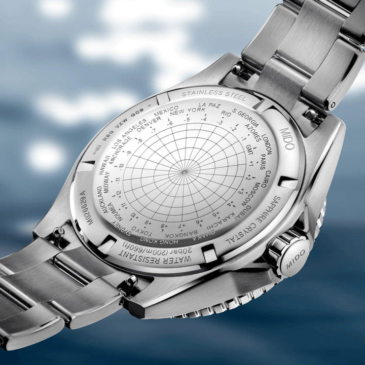 Mido orologio Ocean Star GMT Special Edition 44mm blu automatico acciaio M026.629.11.041.00 - Capodagli 1937