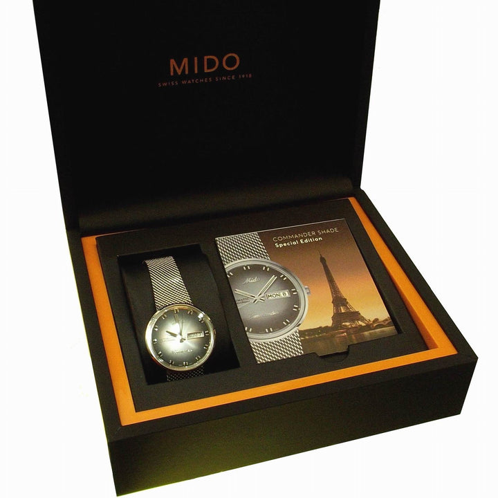 Mido orologio uomo Commander Shade 37mm special edition automatico M8429.4.27.11 - Gioielleria Capodagli
