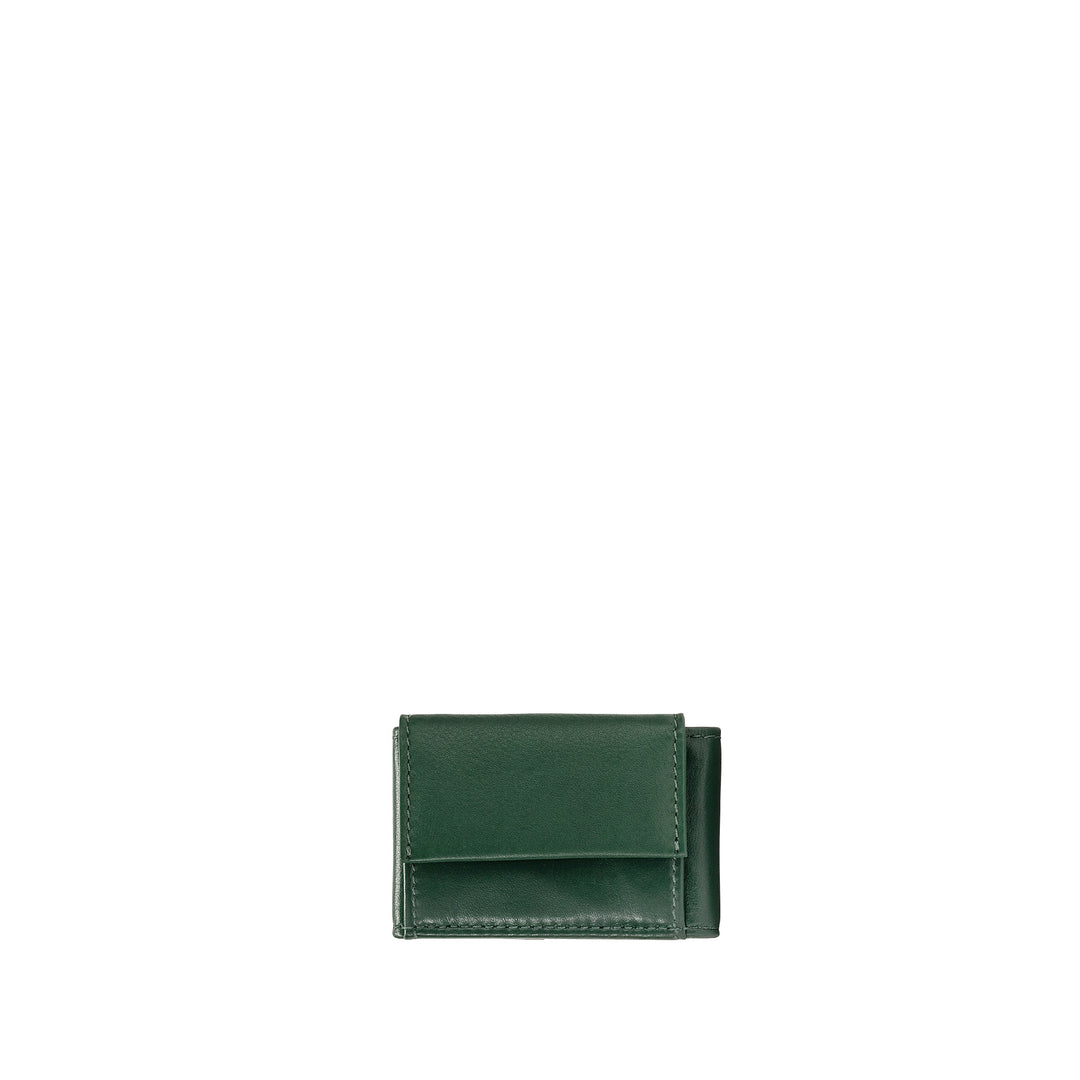 Nuvola Leather Mini Portefeuille Hommes avec Porte-monnaie en cuir Veste Slim Pocket Minimaliste