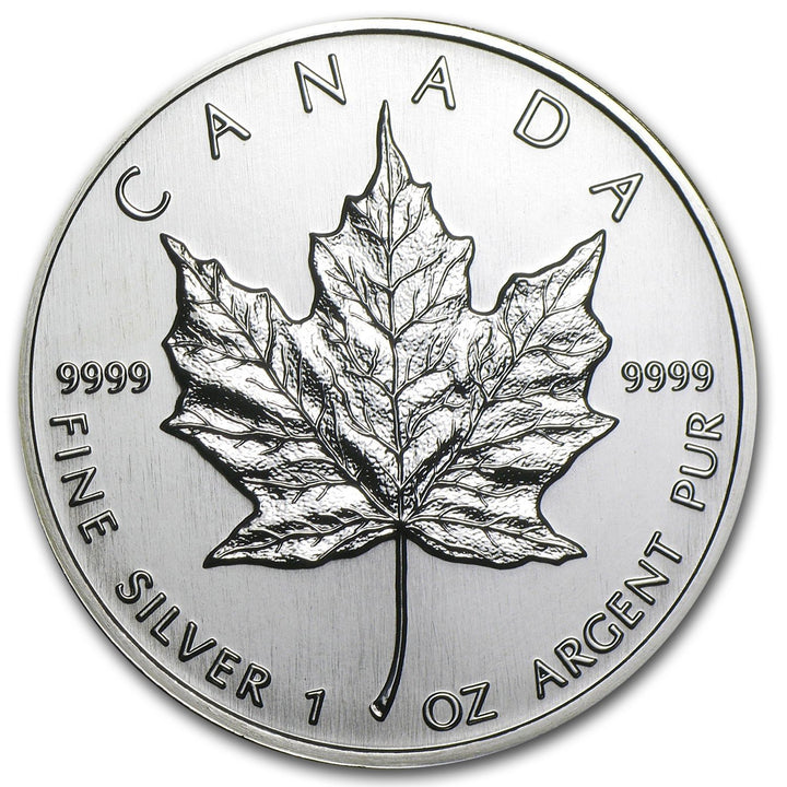 Moneta argento fior di conio 1oz Canada 5 dollars Maple Leaf 1994 - Gioielleria Capodagli
