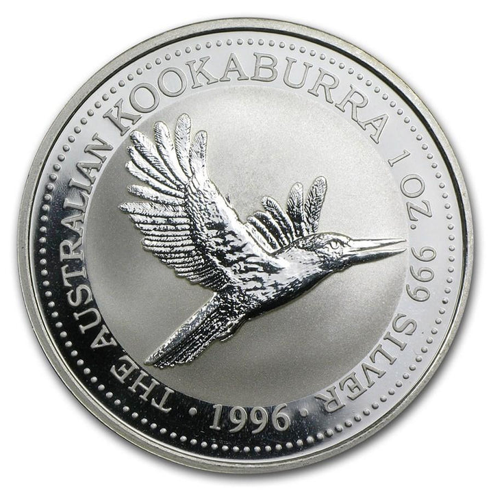 Moneta argento fior di conio Perth Mint 1oz Australian Kookaburra 1996 - Gioielleria Capodagli