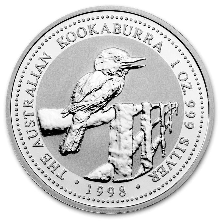 Moneta argento fior di conio Perth Mint 1oz Australian Kookaburra 1998 - Gioielleria Capodagli