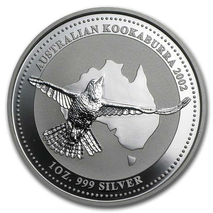 Moneta argento fior di conio Perth Mint 1oz Australian Kookaburra 2002 - Gioielleria Capodagli