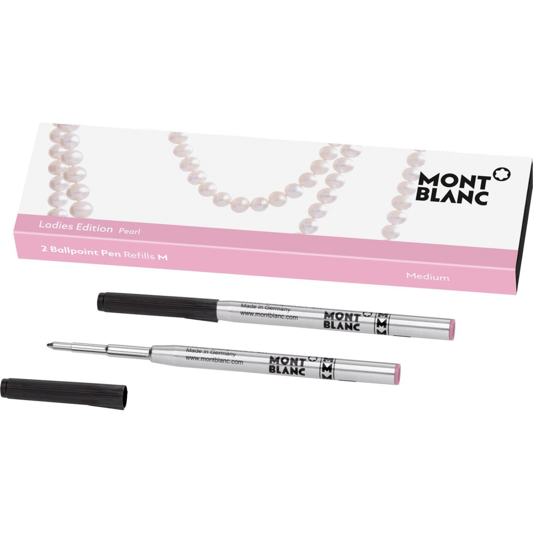Montblanc 2 refill per penna a sfera (M) Ladies Edition Pearl Pink ( rosa ) 118886 - Gioielleria Capodagli