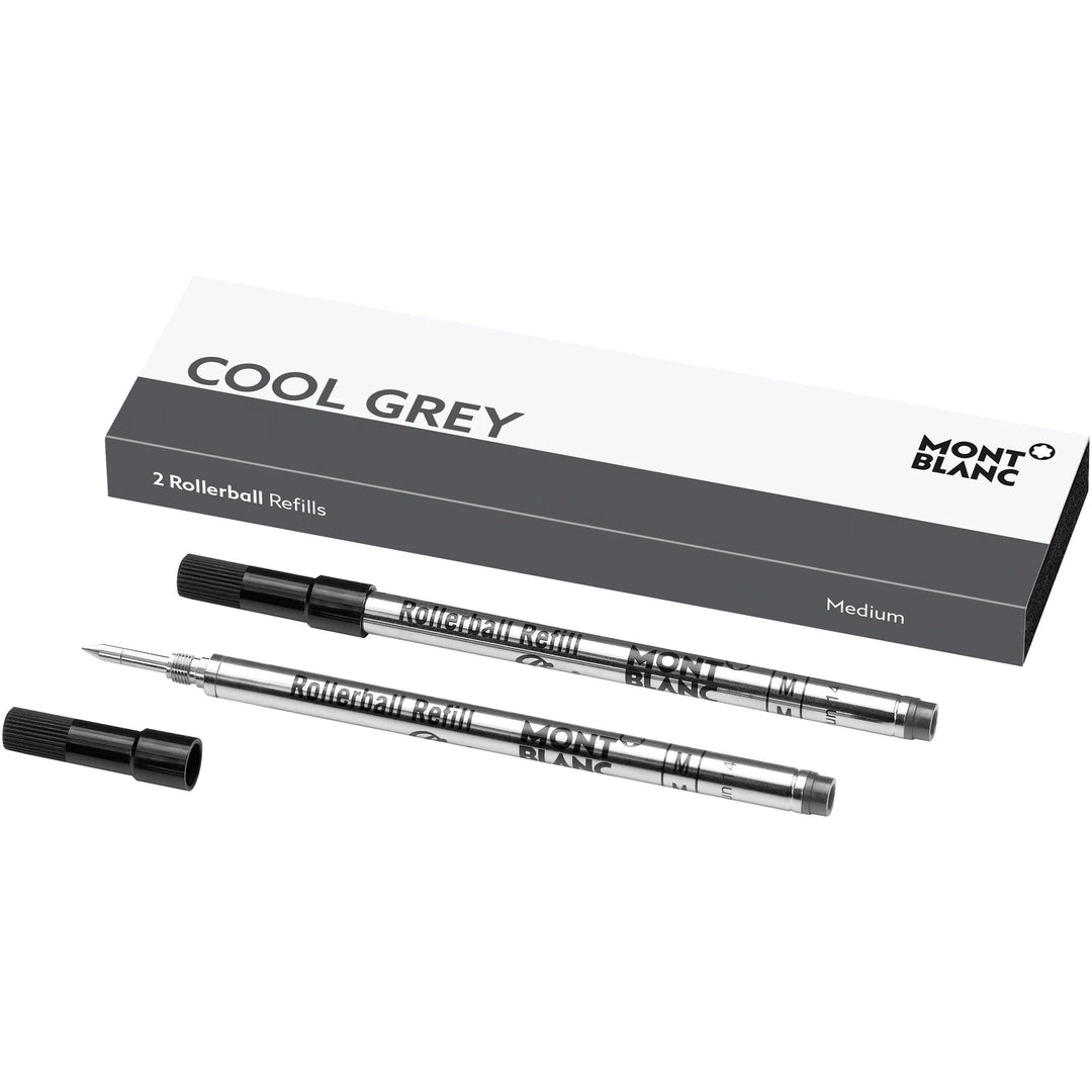 Montblanc 2 refill per roller (M) Cool Grey grigio 124520 - Capodagli 1937