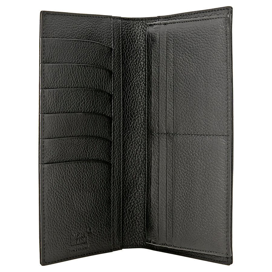 Montblanc portafoglio verticale 14 scomparti e tasca con cerniera Meisterstück Soft Grain nero 113303 - Capodagli 1937