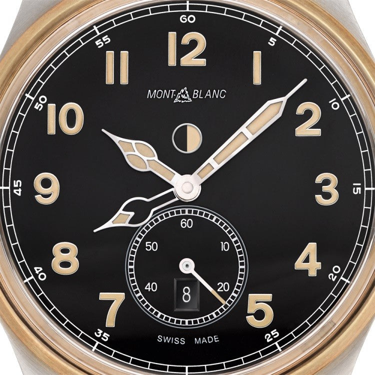 Montblanc orologio 1858 Automatic Dual Time 44mm nero automatico acciaio e bronzo 116479 - Gioielleria Capodagli