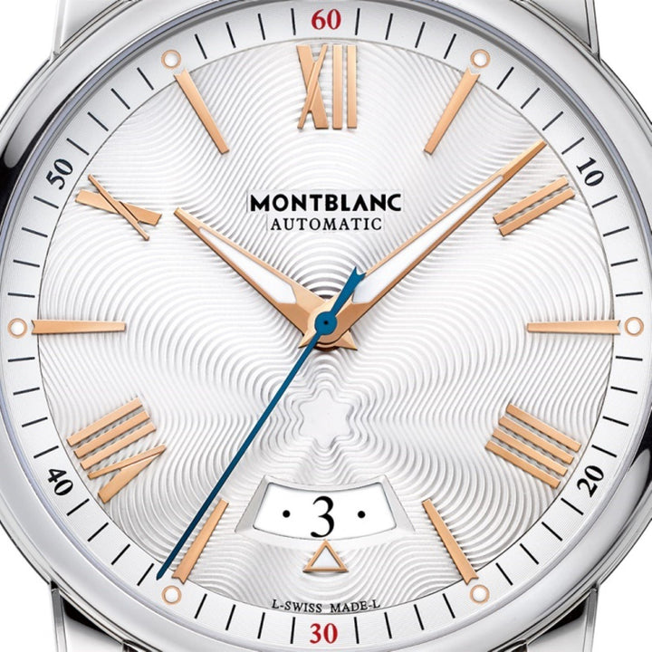 Montblanc orologio 4810 Date 42mm argento automatico acciaio 114852 - Gioielleria Capodagli