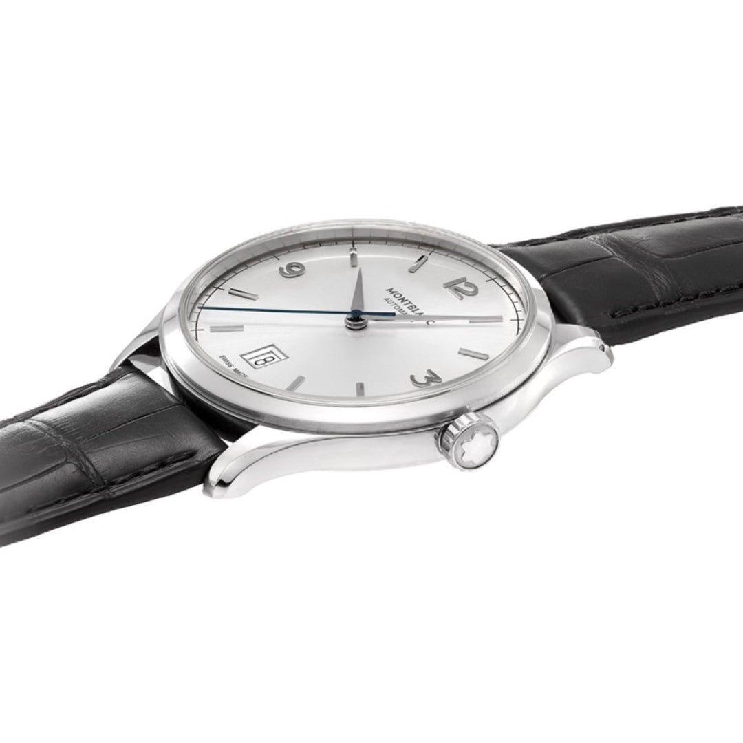 Montblanc orologio Heritage Chronometrie 40mm argento automatico acciaio 112533 - Gioielleria Capodagli