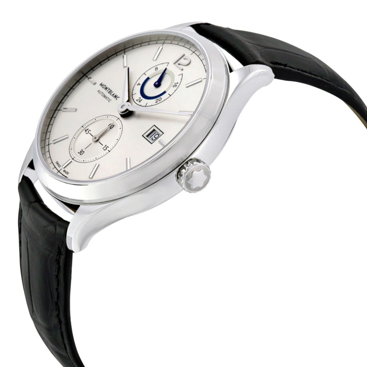 Montblanc orologio Heritage Chronometrie Dual Time 41mm argento automatico acciaio 112540 - Gioielleria Capodagli