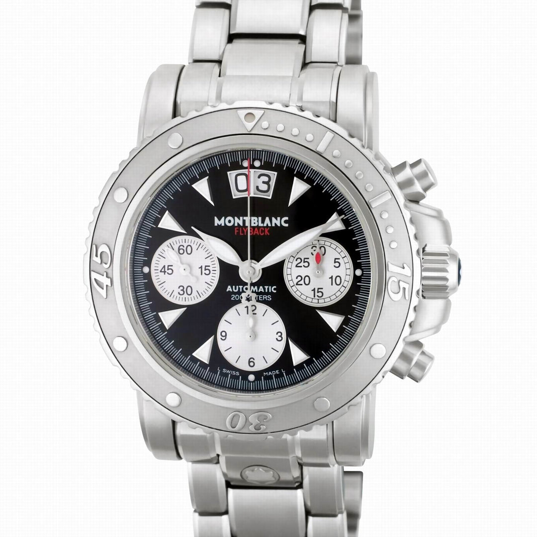 Montblanc orologio Sport Flyback cronografo 41,5mm nero automatico acciaio 8466 - Gioielleria Capodagli
