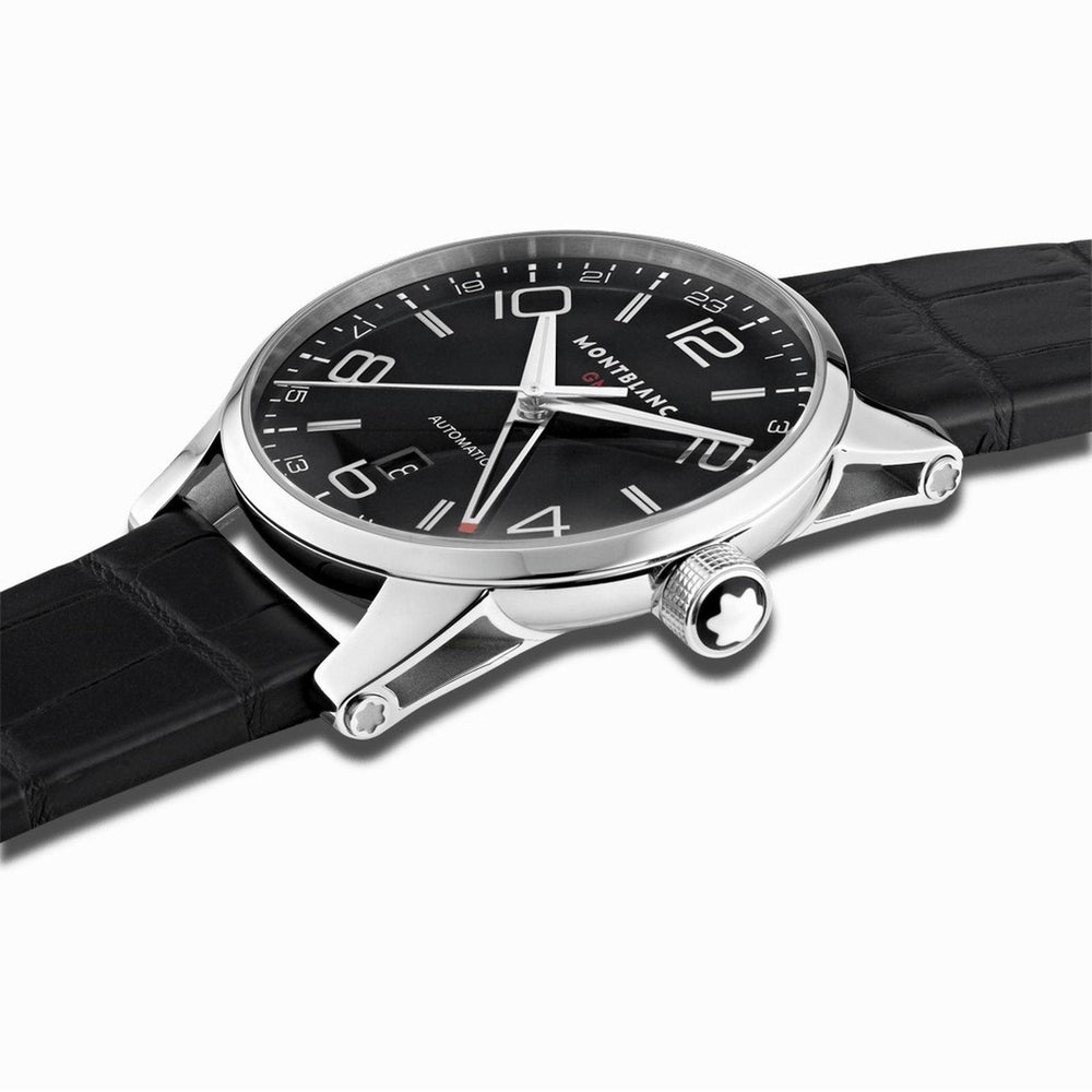 Montblanc orologio TimeWalker GMT 42mm nero automatico acciaio 36065 - Gioielleria Capodagli