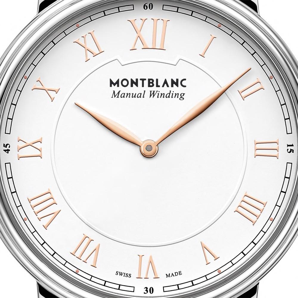 Montblanc orologio uomo Tradition Manual Winding 40mm cinturino pelle nero 119962 - Gioielleria Capodagli