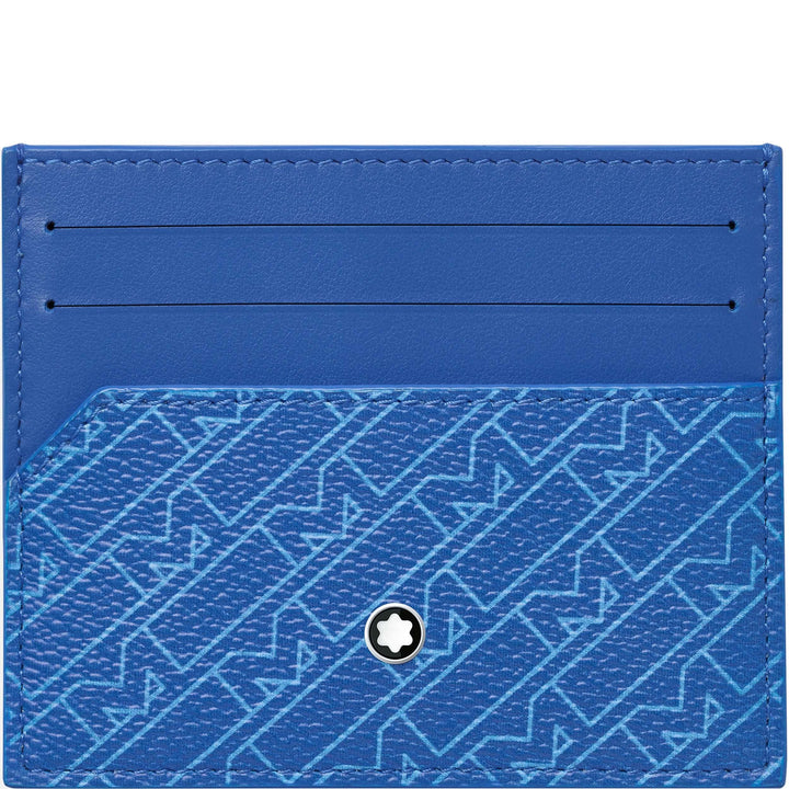 Montblanc porta carte di credito tascabile 6 scomparti Montblanc M_Gram 4810 azzurro 128633 - Capodagli 1937