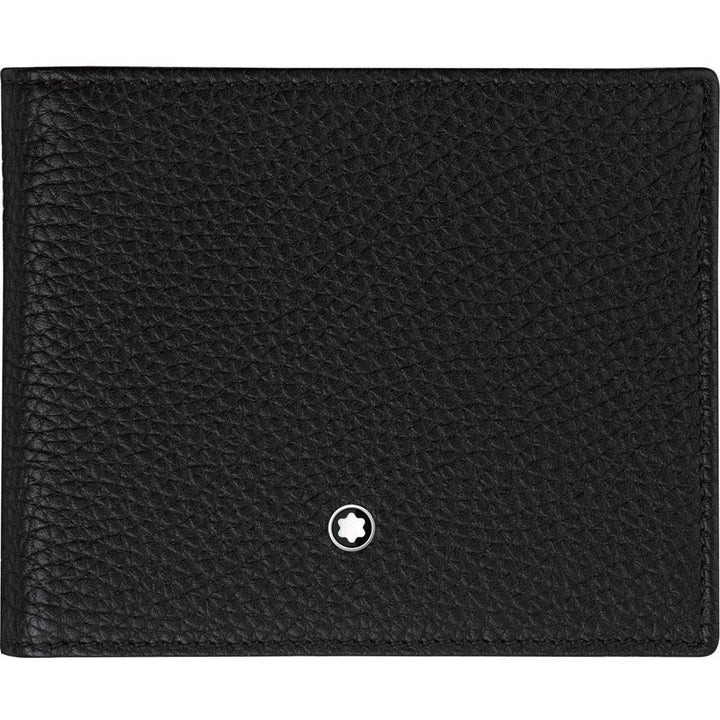 Montblanc portafoglio 9 scomparti con tasca trasparente Meisterstück Soft Grain nero 114466 - Gioielleria Capodagli
