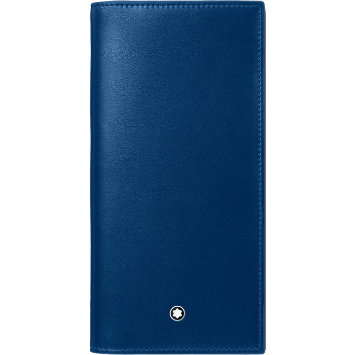 Montblanc portafoglio lungo 15 scomparti Meisterstück nero/blu 129681 - Capodagli 1937