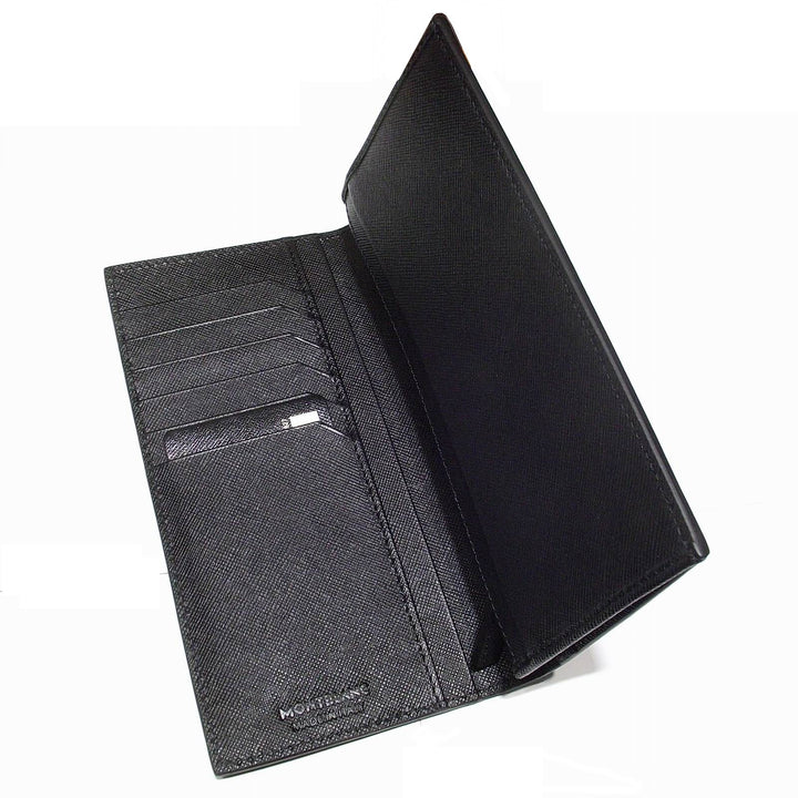 Montblanc portafoglio verticale 6 scomparti con cerniera Sartorial nero 113219 - Gioielleria Capodagli